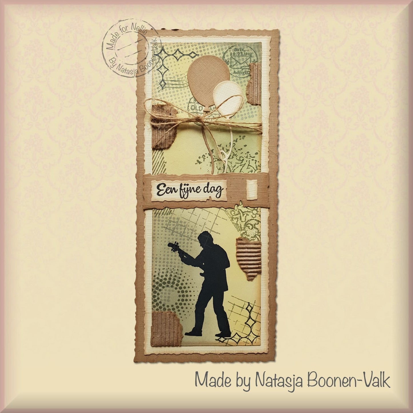 Nellie's Choice Clear Stamp Silhouette Teenagers Series Guitar Player