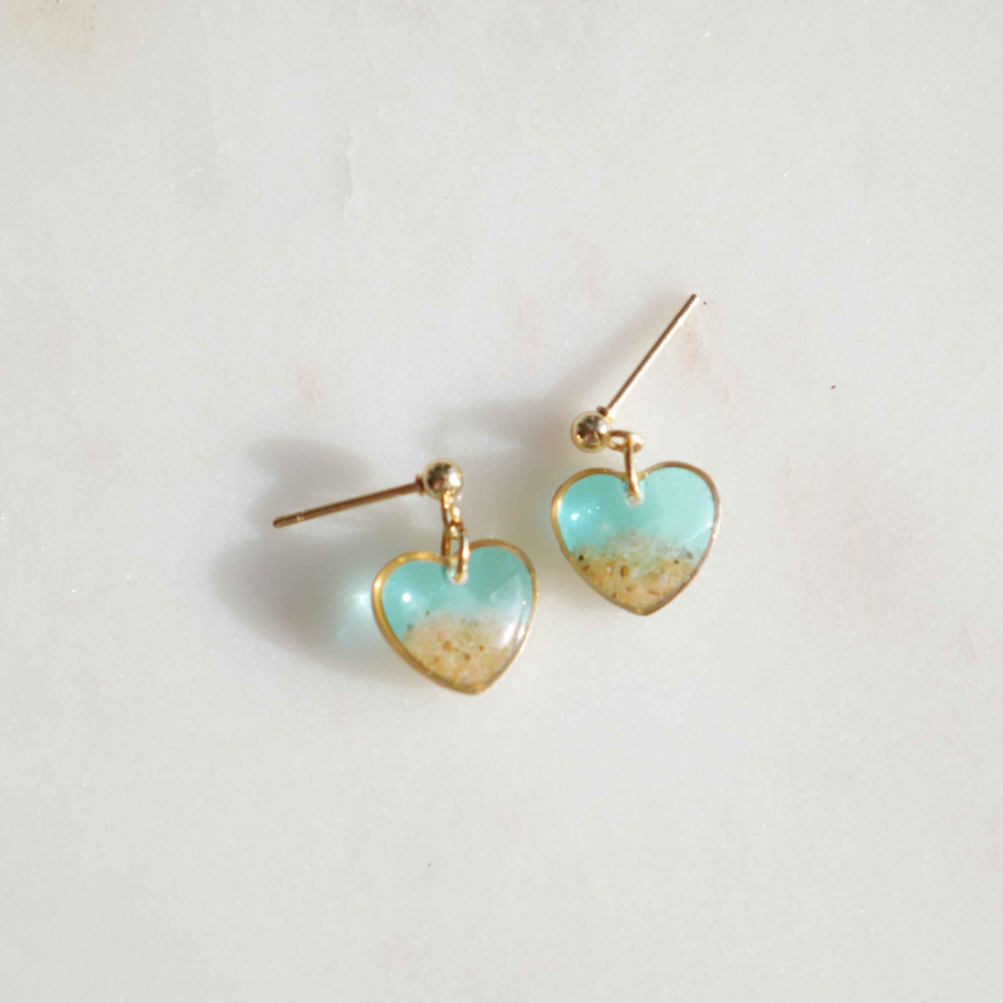 Boucles d'oreilles Tulum - coeur