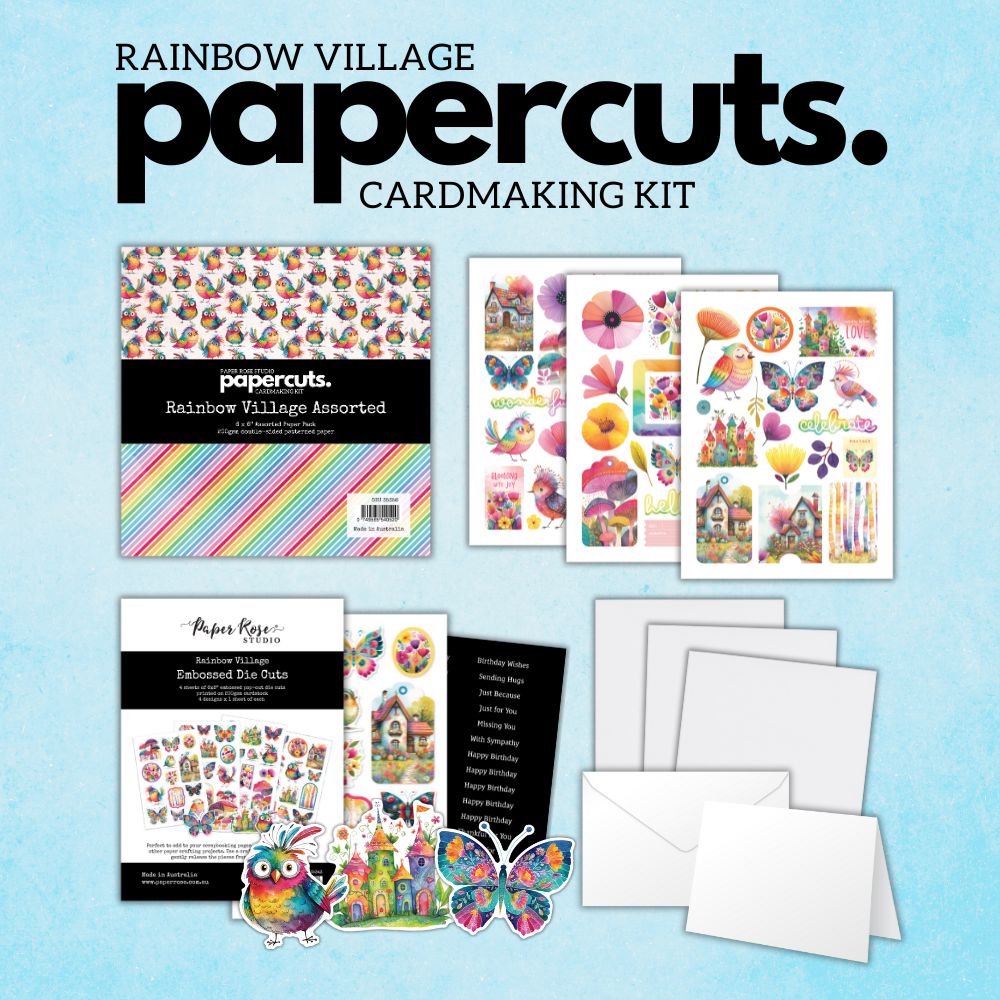 Rainbow Village Papercuts Cardmaking Kit 35358