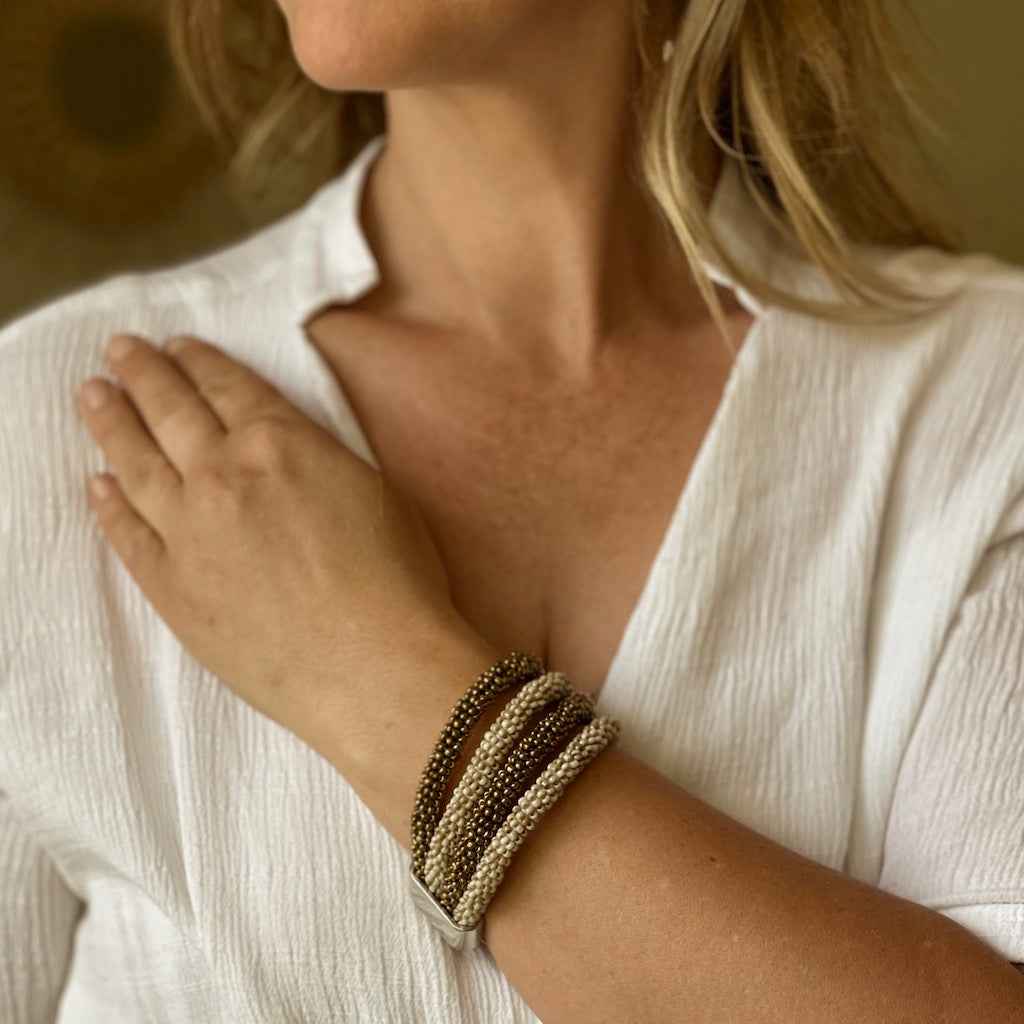 Four Strand Beaded Bracelet