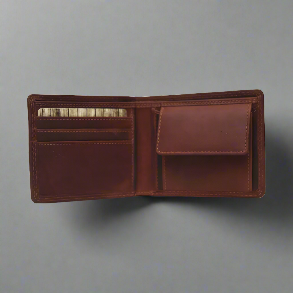 Rugged Earth Men's Leather Billfold Wallet
