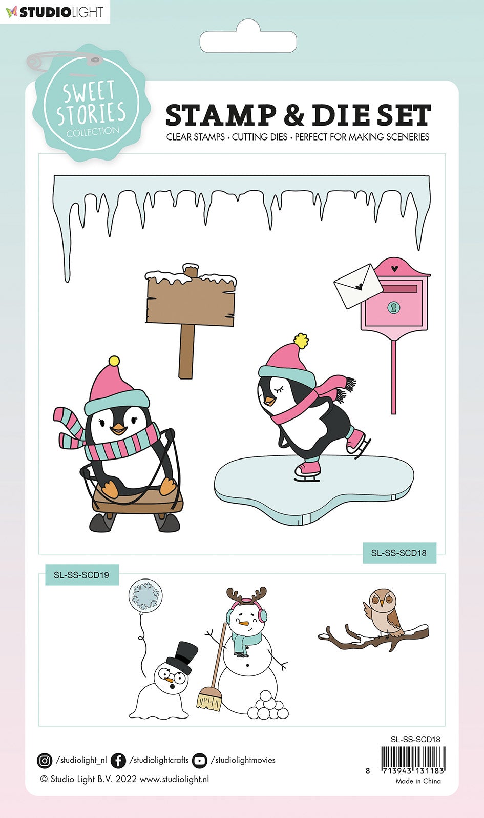 SS Stamp & Cutting Die Penguin Sweet Stories 160x270x1mm 1 PC nr.18