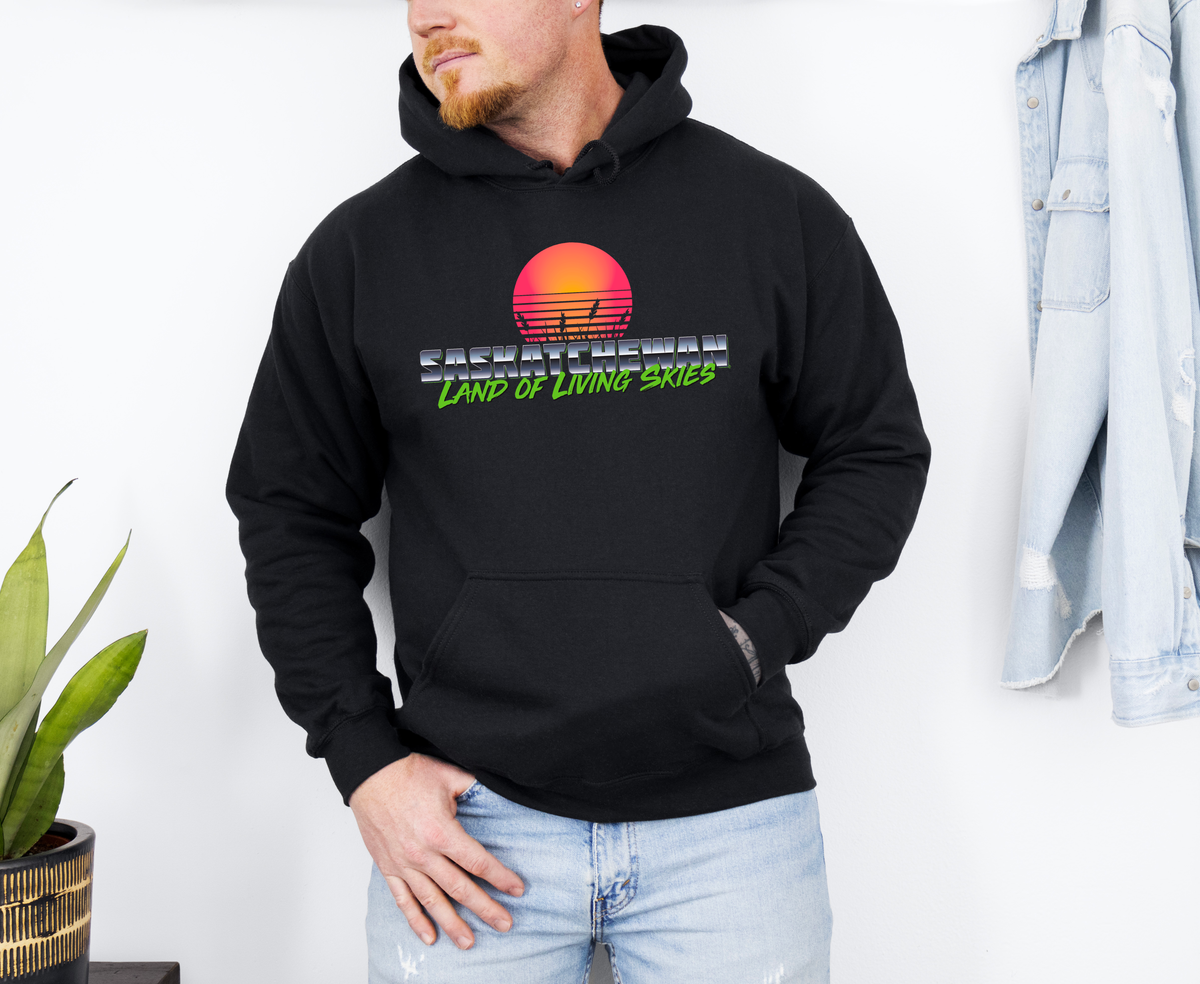 Saskatchewan Retro 80s Unisex Hoodie | Sask Clothing