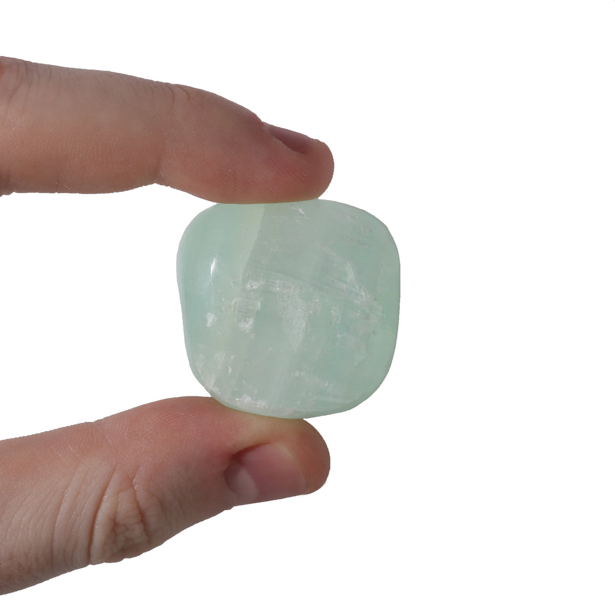 Pistachio Green Calcite Tumbled Stones