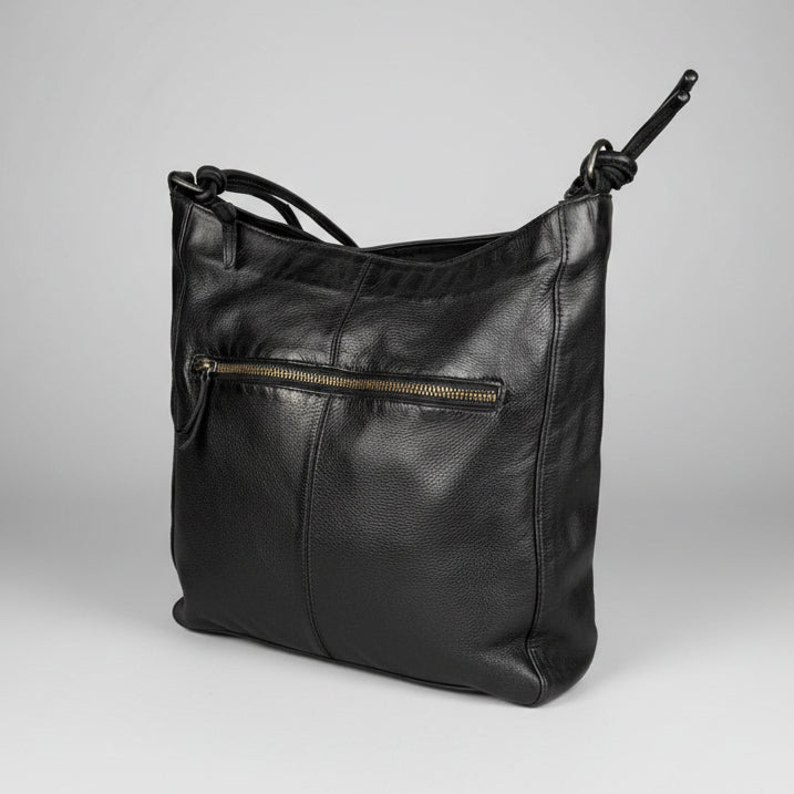 MET Women's Leather Crossbody Bag with Knotted Strap