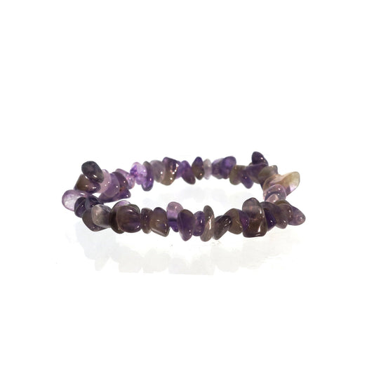 Amethyst Edge Polished Chip Bracelet