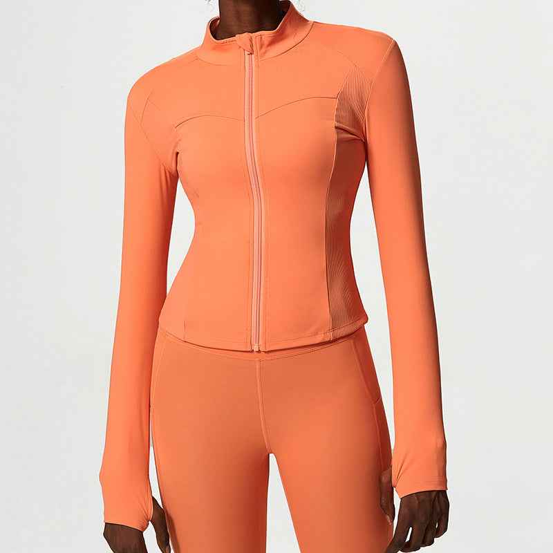 Women’s Nylon Sports Jacket – Autumn & Winter Workout Activewear