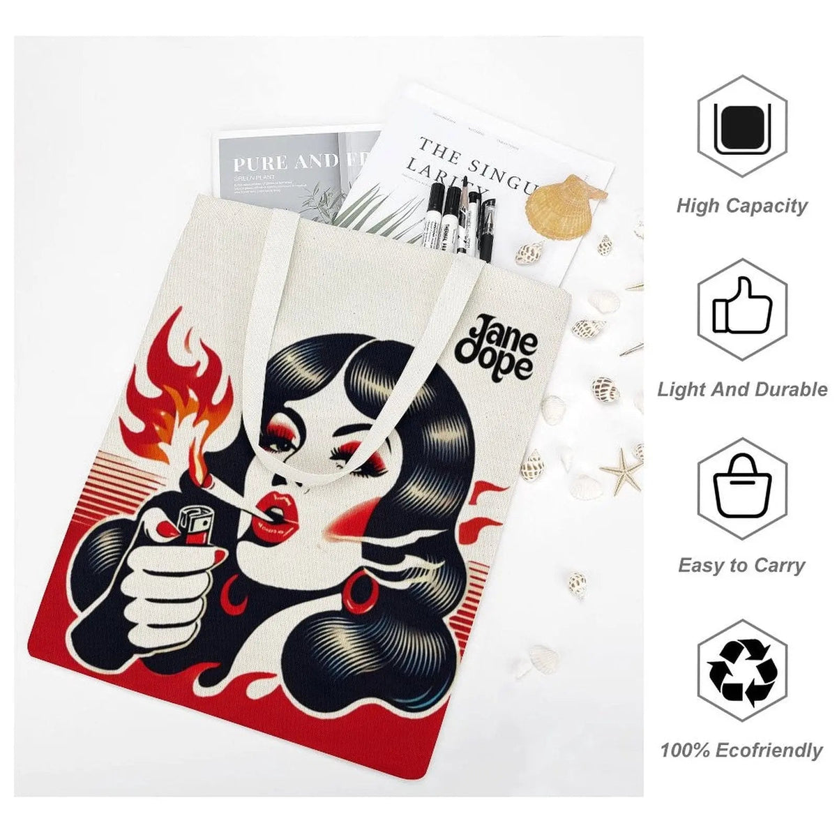 Burn 'Em Canvas Tote Bag