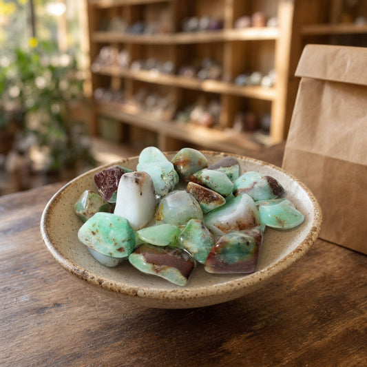 Chrysoprase A Tumbled Stones - Australia