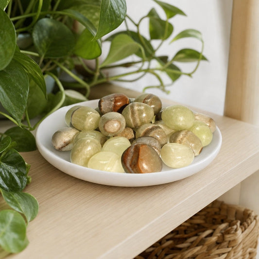 Green Aragonite Tumbled Stones