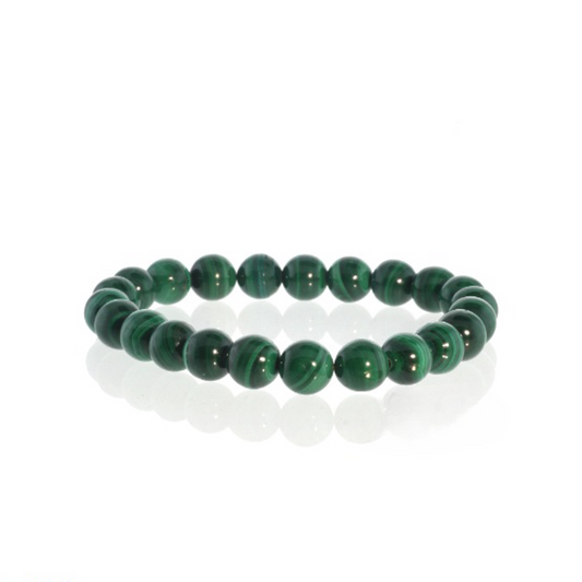 Malachite Bead Bracelet