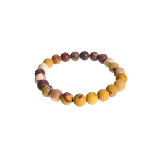 Mookaite Jasper Bead Bracelet