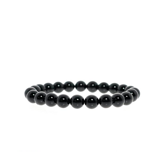 Black Tourmaline Bead Bracelet