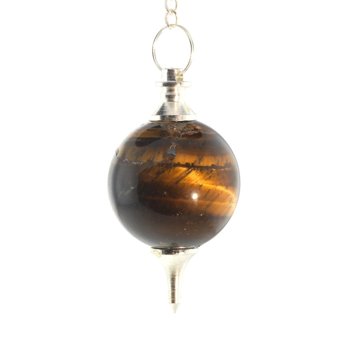 Gold Tiger Eye Ball and Point Pendulum - 3 Pack