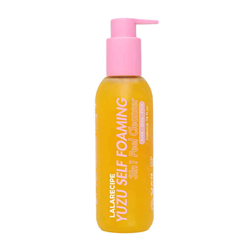 Lala Recipe Yuzu Self Foaming 3 in 1 Peel Cleanser 200ml
