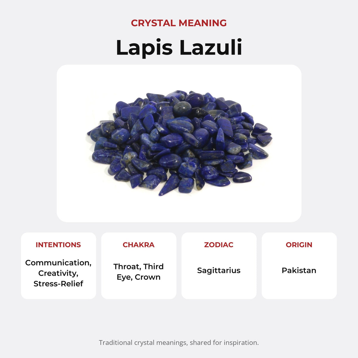 Lapis Lazuli E Tumbled Stones - Mini
