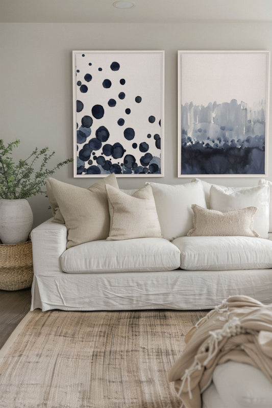 OCEAN MIST DUO (2 Werke auf gespannter Leinwand)