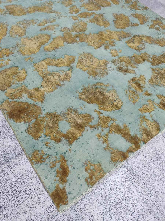 Persian Kashan Overdyed Rug | 7' 5" x 9' 8"