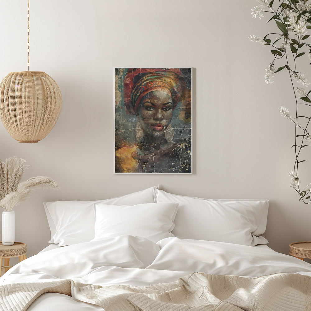 Wandbild Afrikanische Kunst Illustration Wandkunst 068