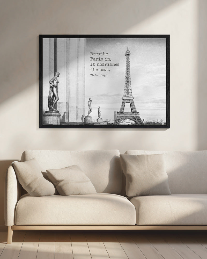 Wandbild Atme Paris ein
