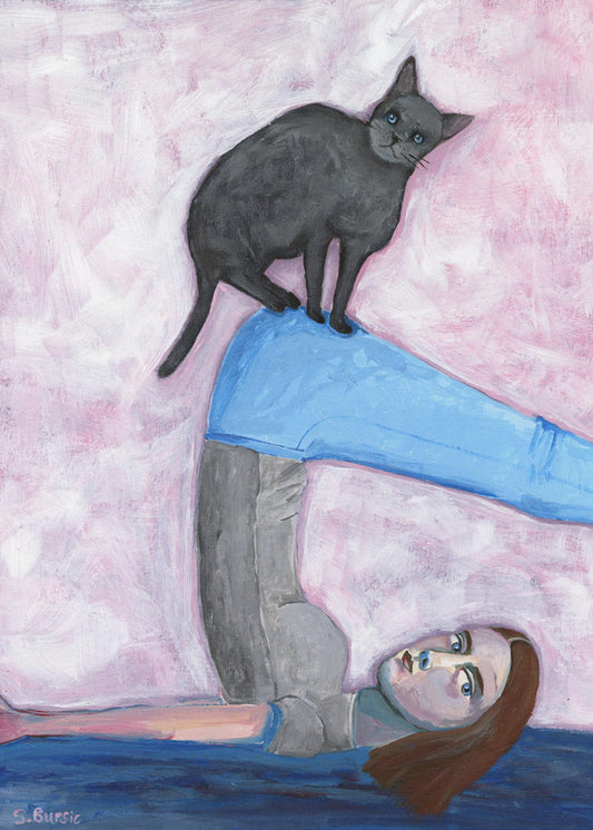 Yoga with my Cat