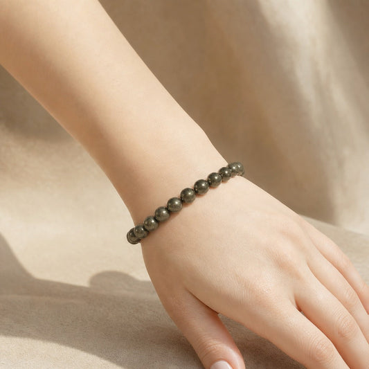 Pyrite Round Bracelet