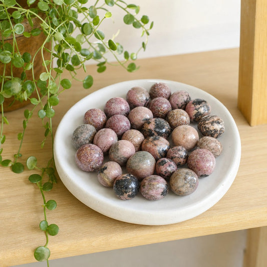 Rhodonite Dark Tumbled Stones