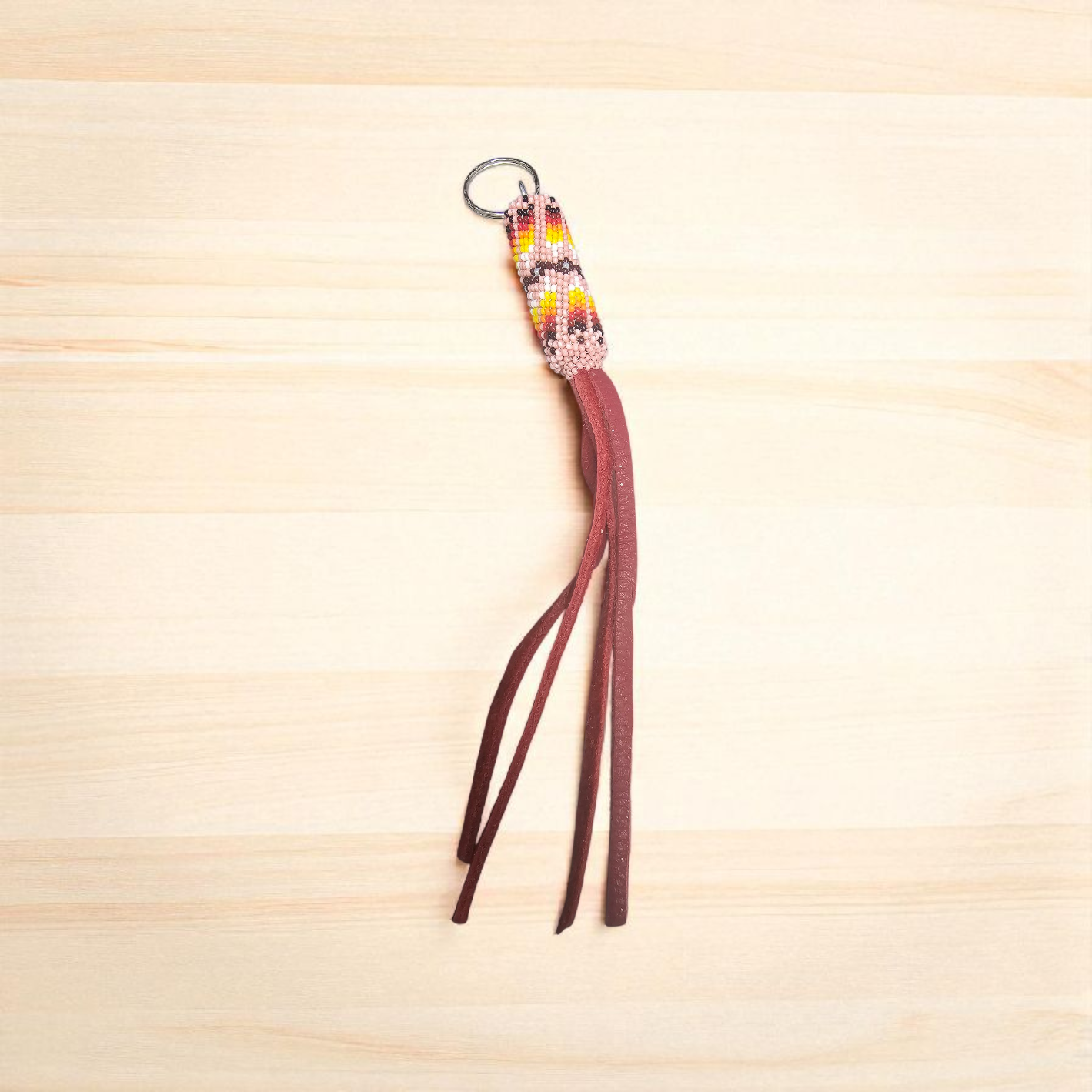 OLDTRIBES™ pink Beaded Keychain