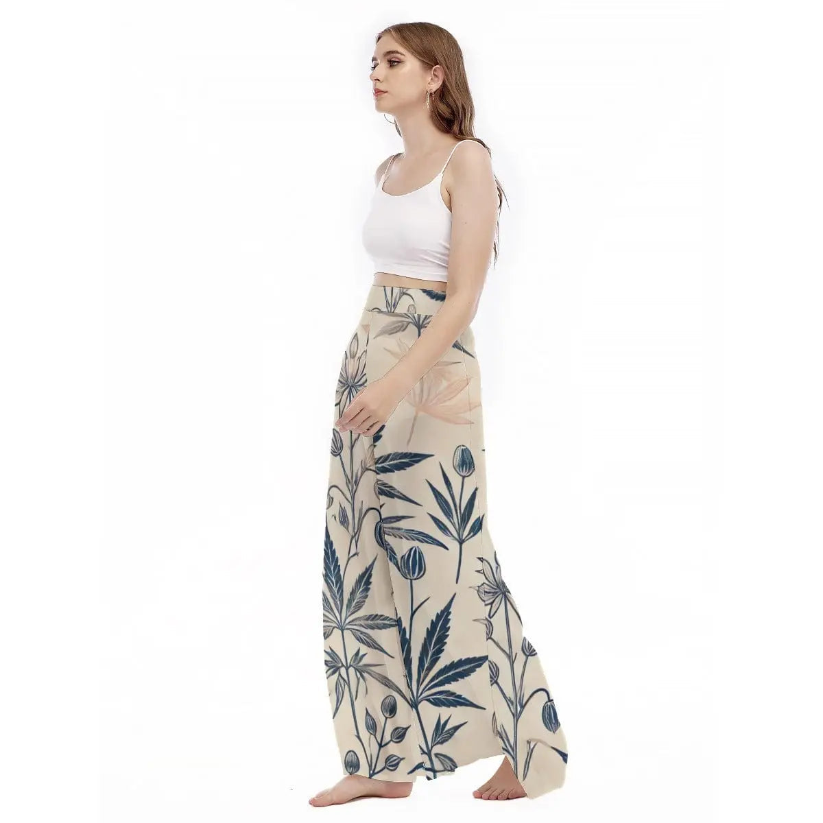 Soft Sativa Wide-Leg Trousers