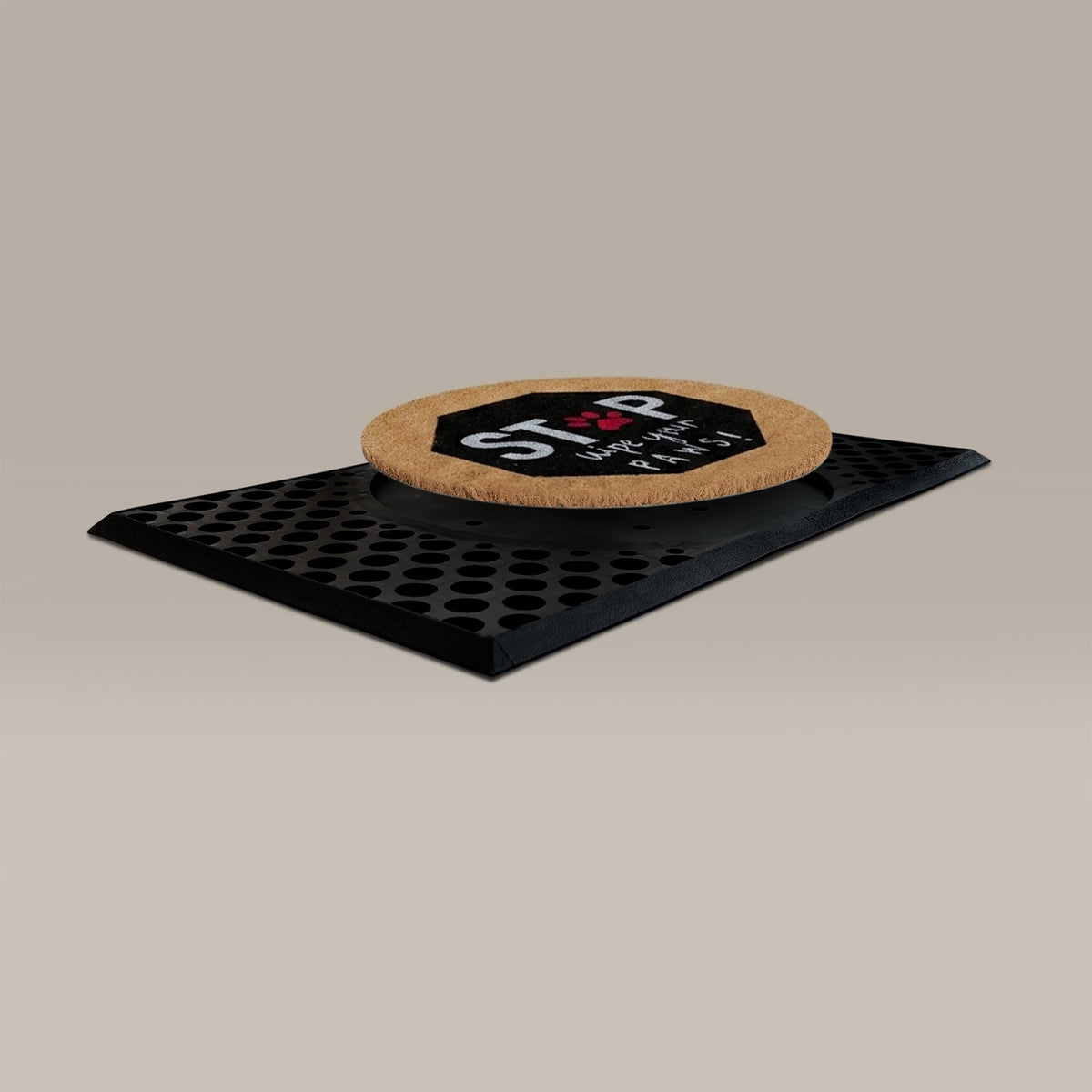 stop, wyps round doormat set