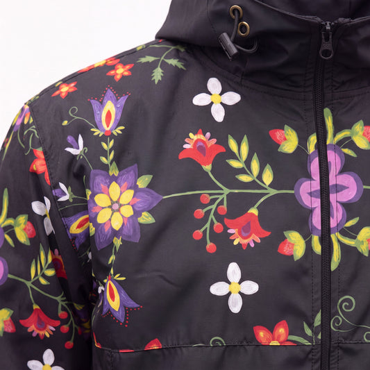 OLDTRIBES™ Midnight Bloom Windbreaker