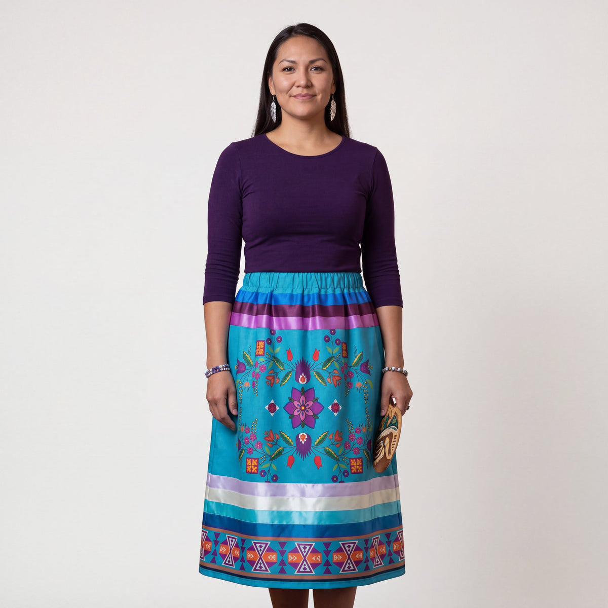 Floral Ribbon Skirt