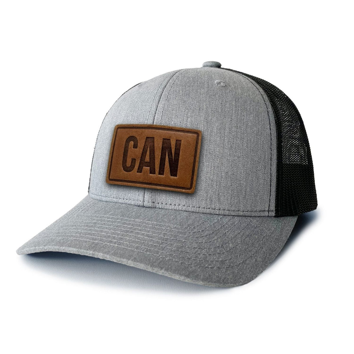 CAN Canada Leather Patch Trucker Hat