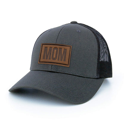 MOM - Leather Patch Trucker Hat