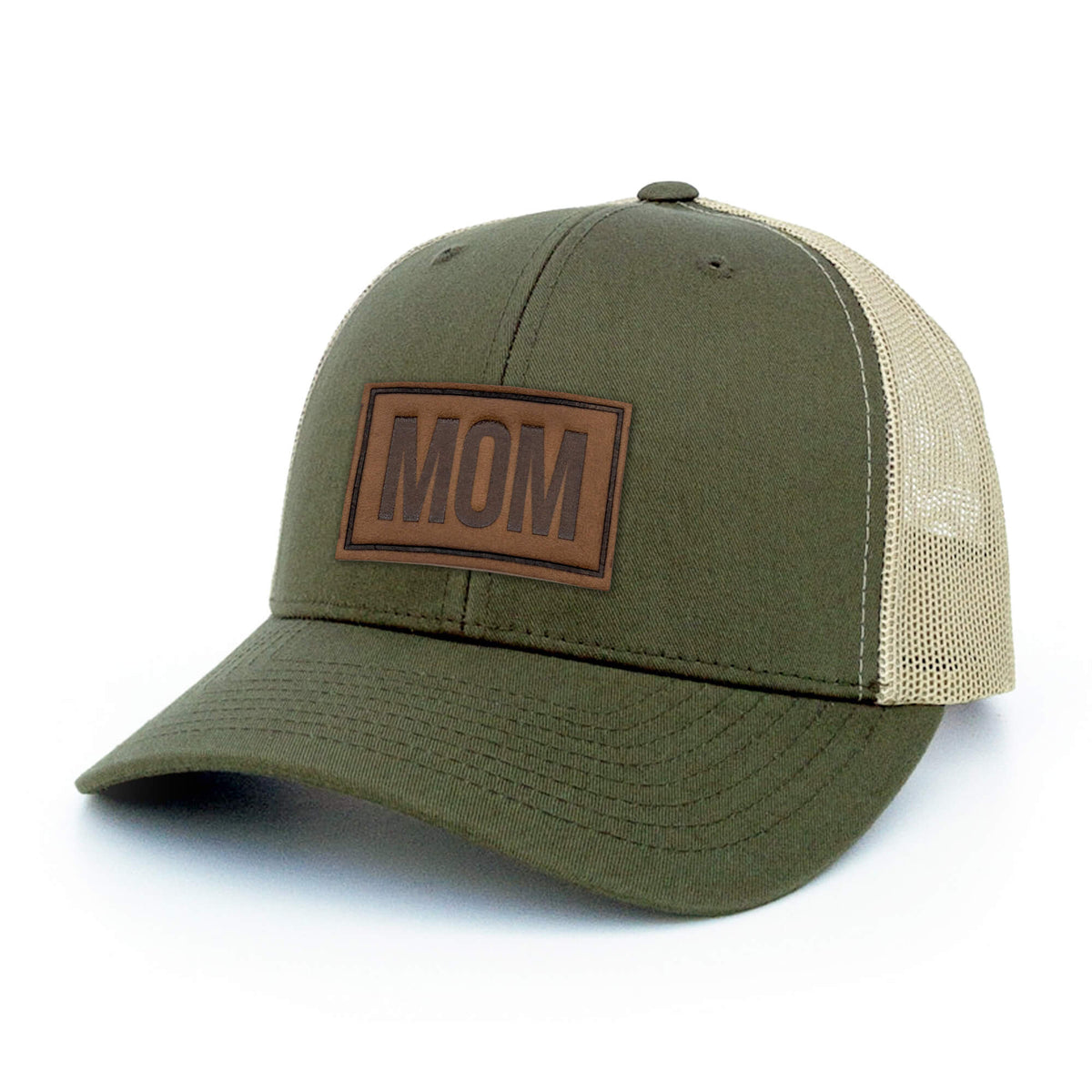 MOM - Leather Patch Trucker Hat