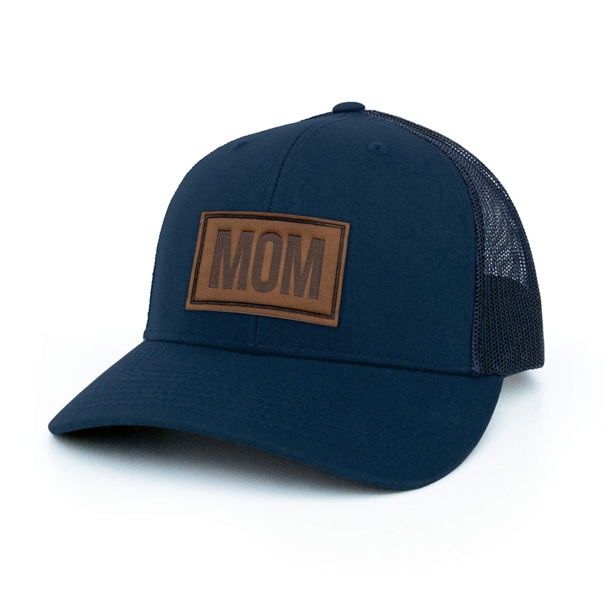 MOM - Leather Patch Trucker Hat