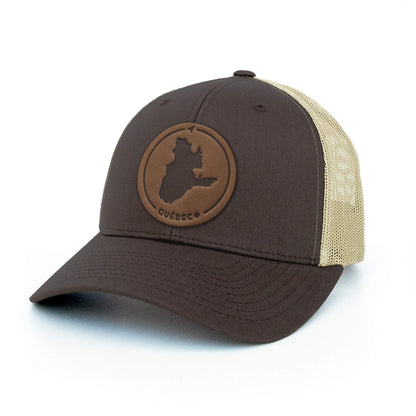 Québec Leather Patch Trucker Hat