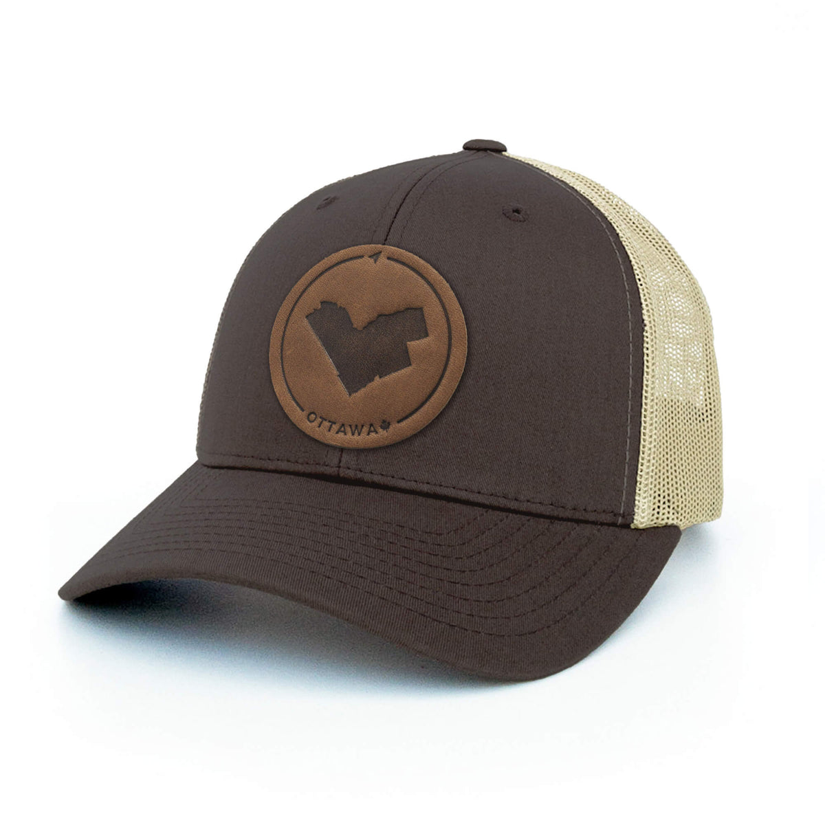Ottawa Leather Patch Trucker Hat