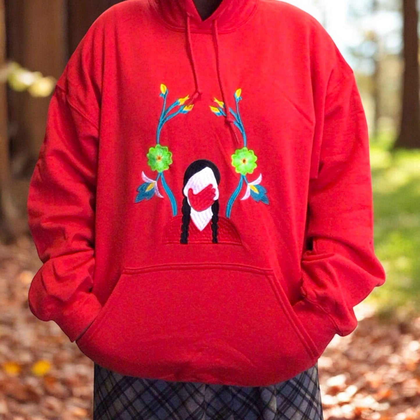 Embroidered hoodies (No more Stolen Sister)