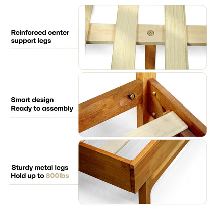 Elara Solid Wood Bed Frame