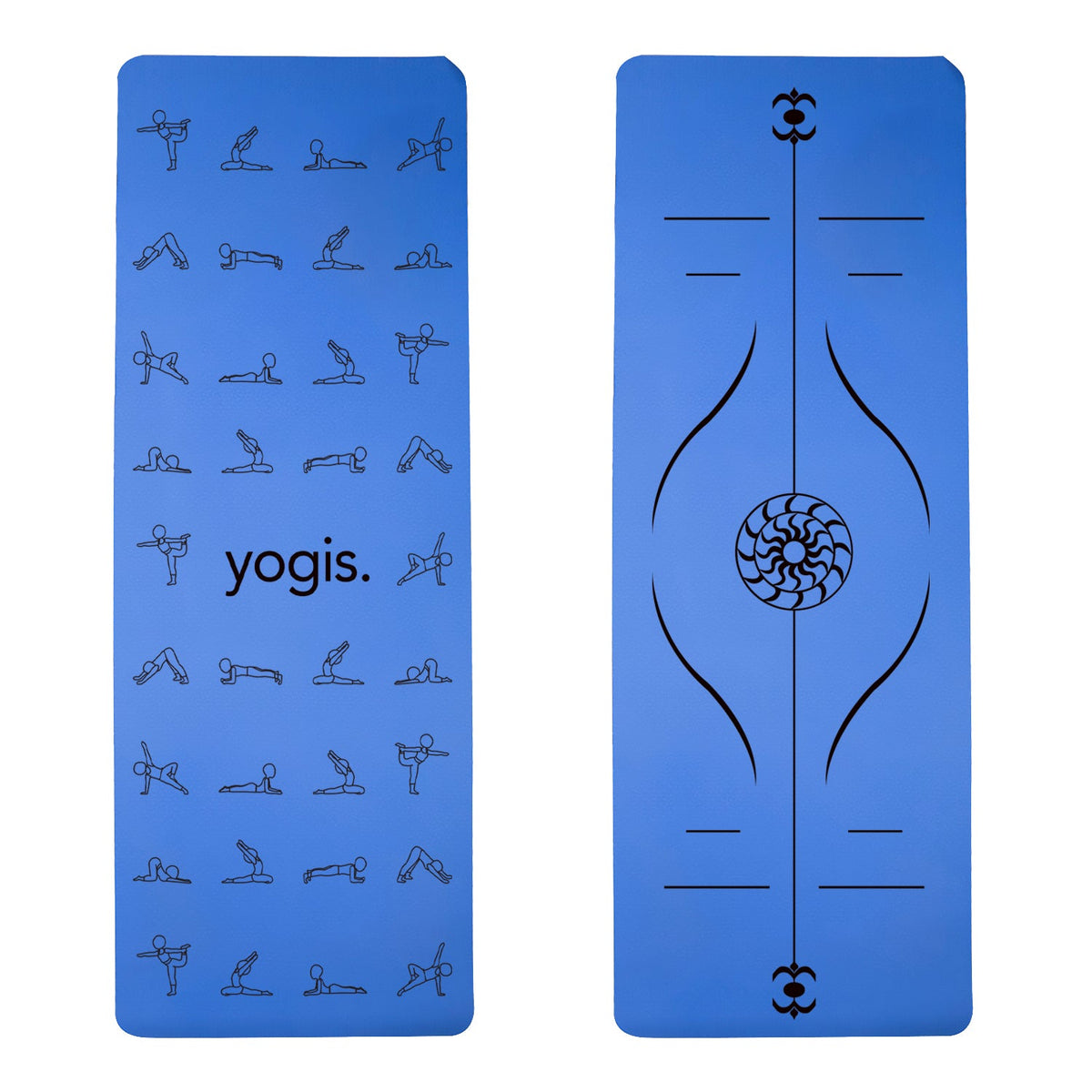 Yoga Mat Posture Line Non-Slip TPE Fitness Mat – Beginner Support &amp; Alignment Guide