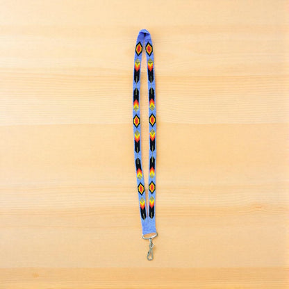 Lavender Native Beaded Lanyard