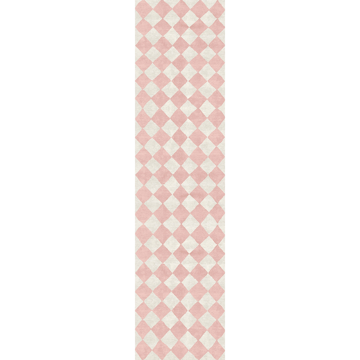 Trestres karierter Teppich Malibu Pink & Ivory