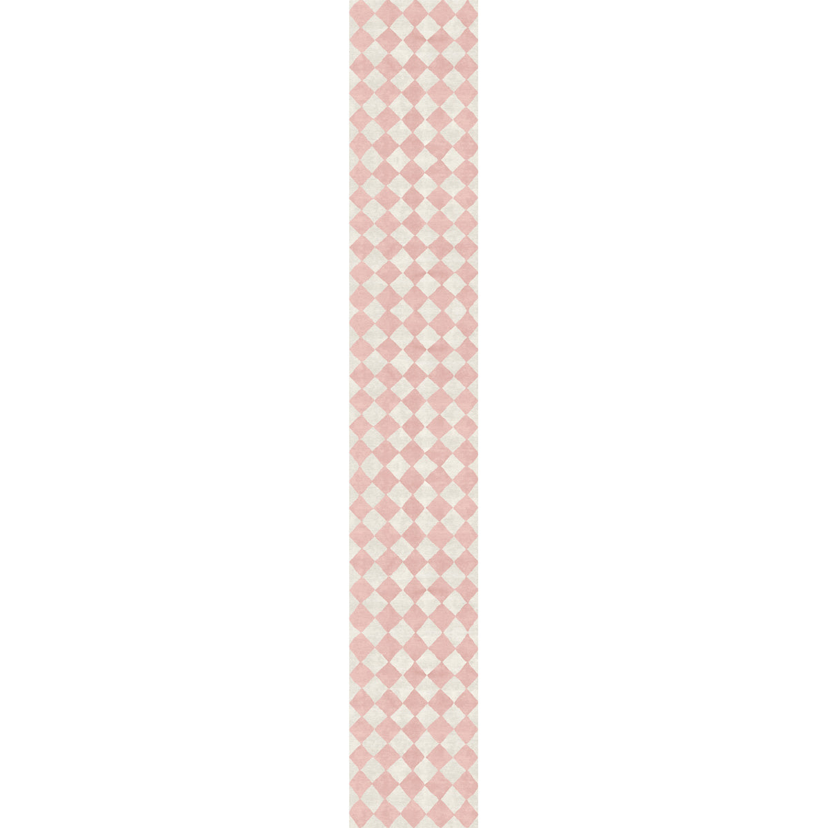 Trestres karierter Teppich Malibu Pink & Ivory