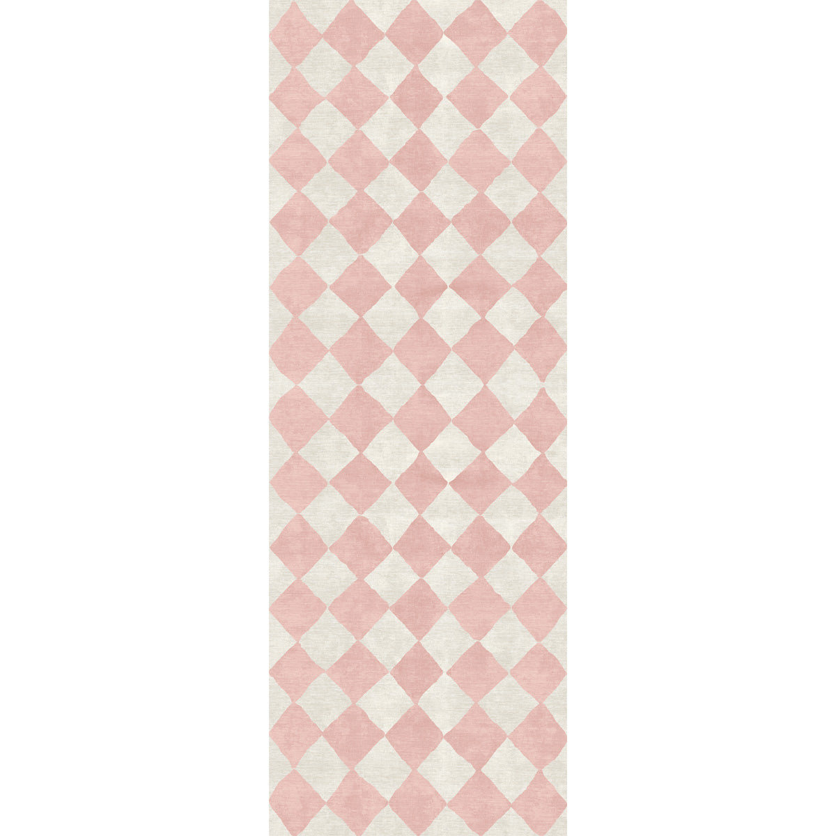 Trestres karierter Teppich Malibu Pink & Ivory