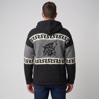 OLDTRIBES™ Lunar Wolf Wool Jacket