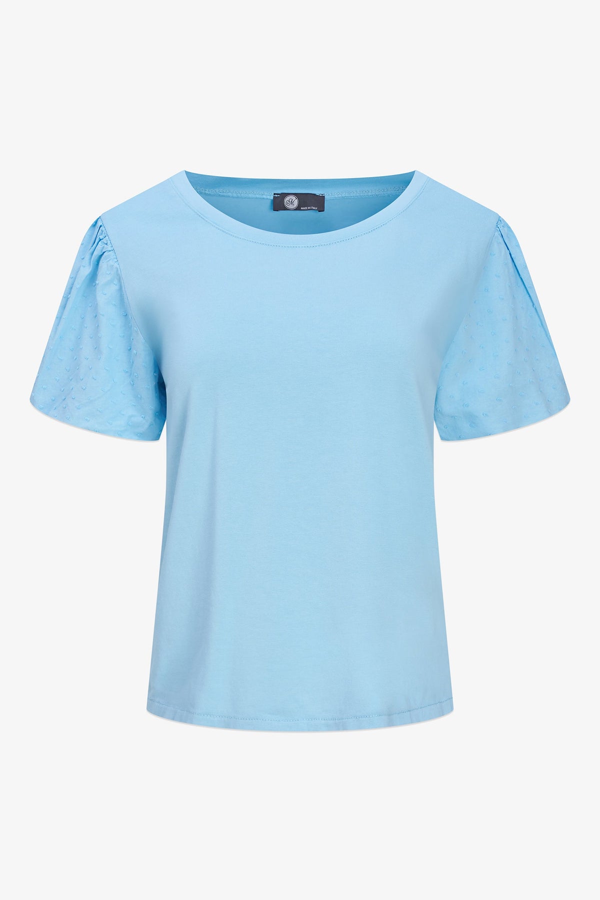 Women's Knit/Woven Combo Top