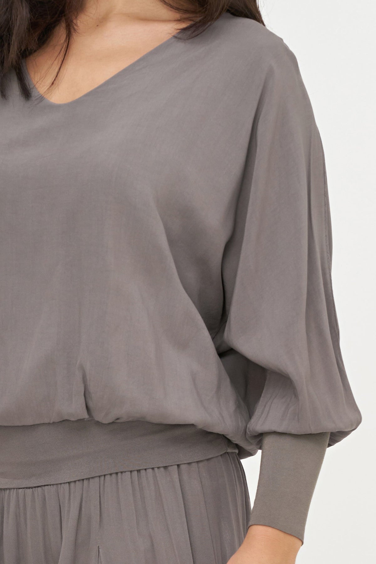 Women's Woven V-Neck Top