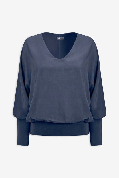 Women's Woven V-Neck Top