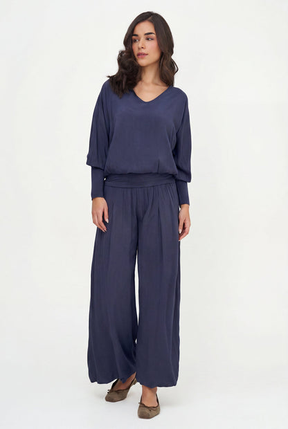 Women's Woven V-Neck Top